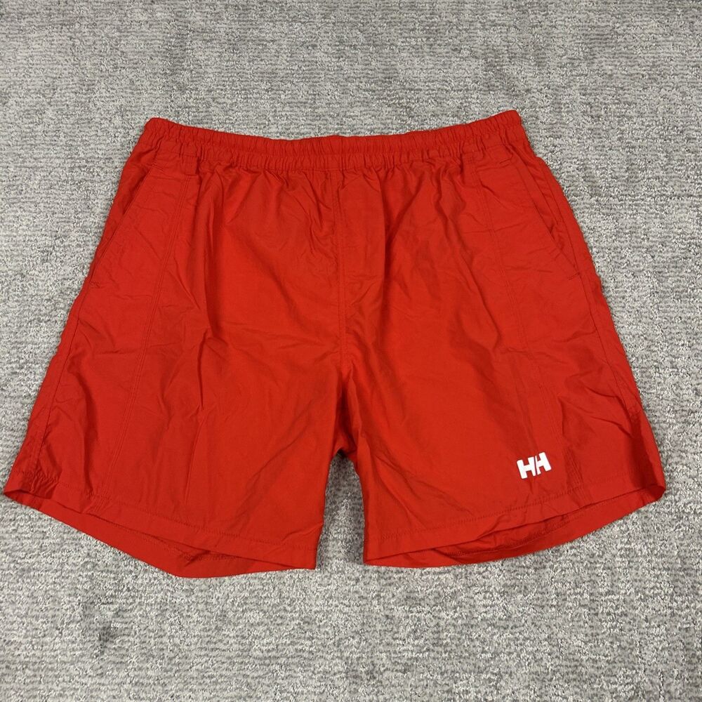 Helly Hansen Board Shorts Mens XXL Red Swim Trunks Surf Beachwear Mesh Lined